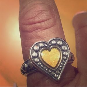 Brighton two-toned heart ring-so fun!